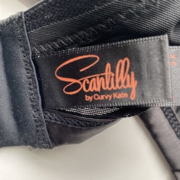 Scantilly Curvy Kate Black Sheer Balconette Bra . New With Tags - Picture 6 of 10